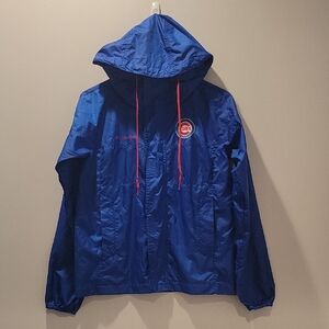 Columbia Blue Windbreaker with Red Details